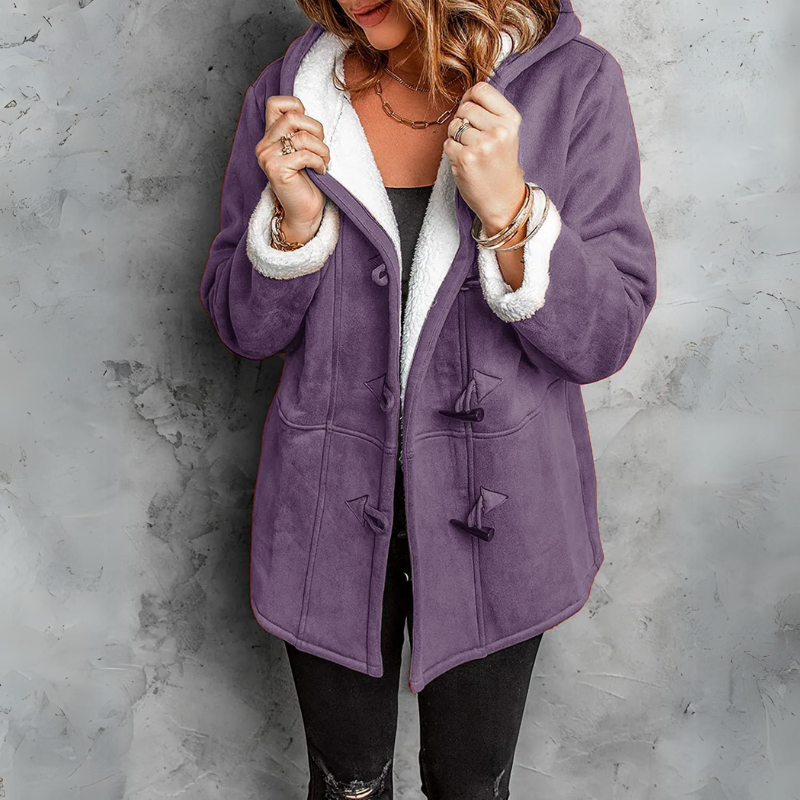 Alice | Plush Hooded Reversible Coat