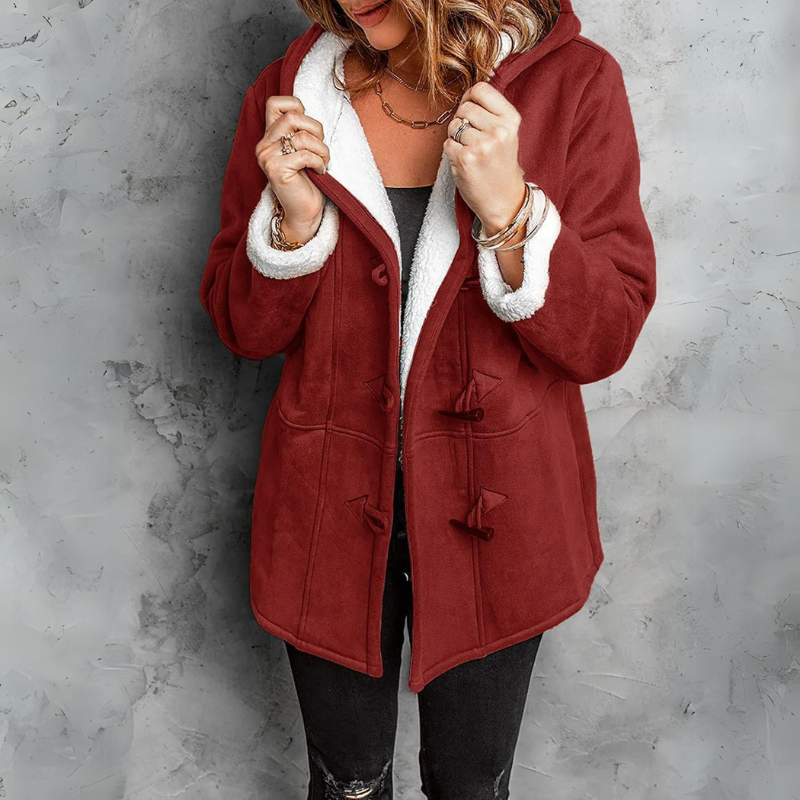 Alice | Plush Hooded Reversible Coat