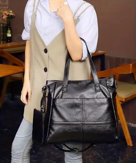 Chelsey | Leather Bag + Wallet (Free)