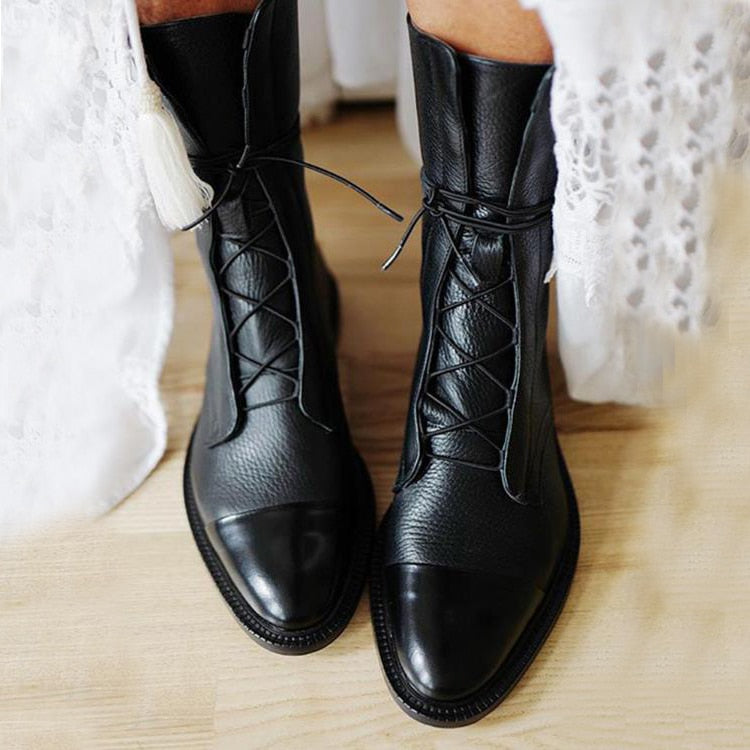 Eleanor | Elegant leather ankle boots