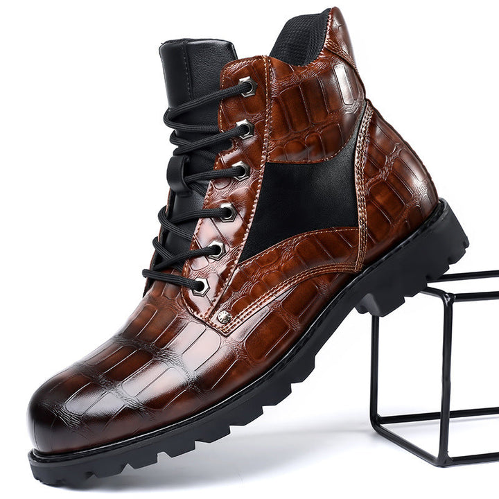 Randall | Leather Croco Boots