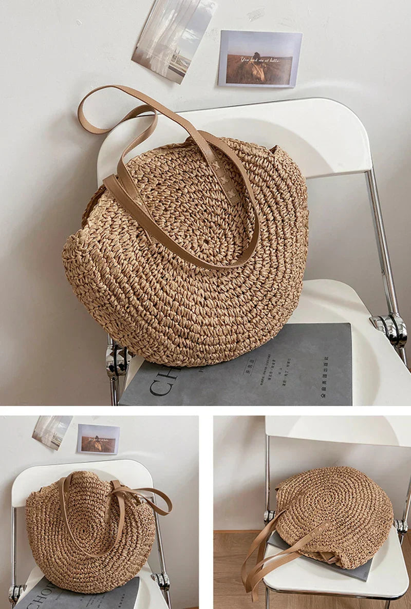 Nathaly | Multi-functional Straw Crossbody Bag