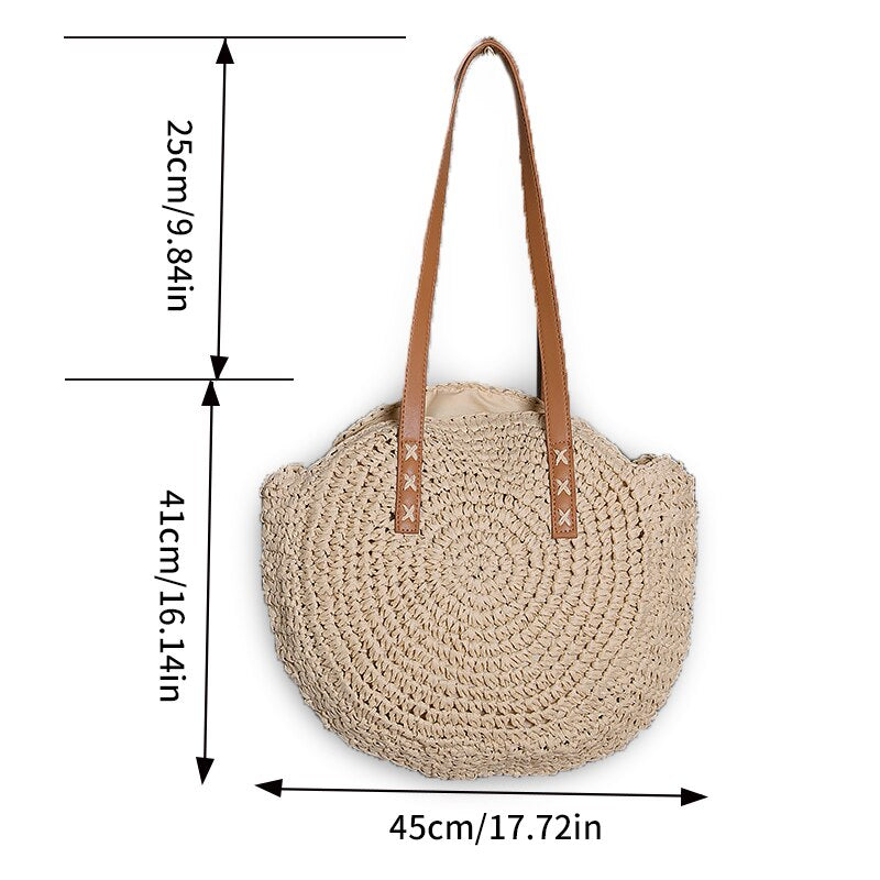 Nathaly | Multi-functional Straw Crossbody Bag