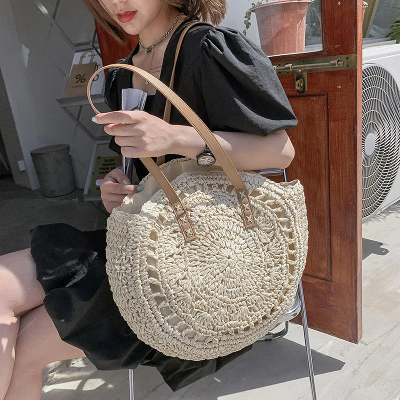 Nathaly | Multi-functional Straw Crossbody Bag