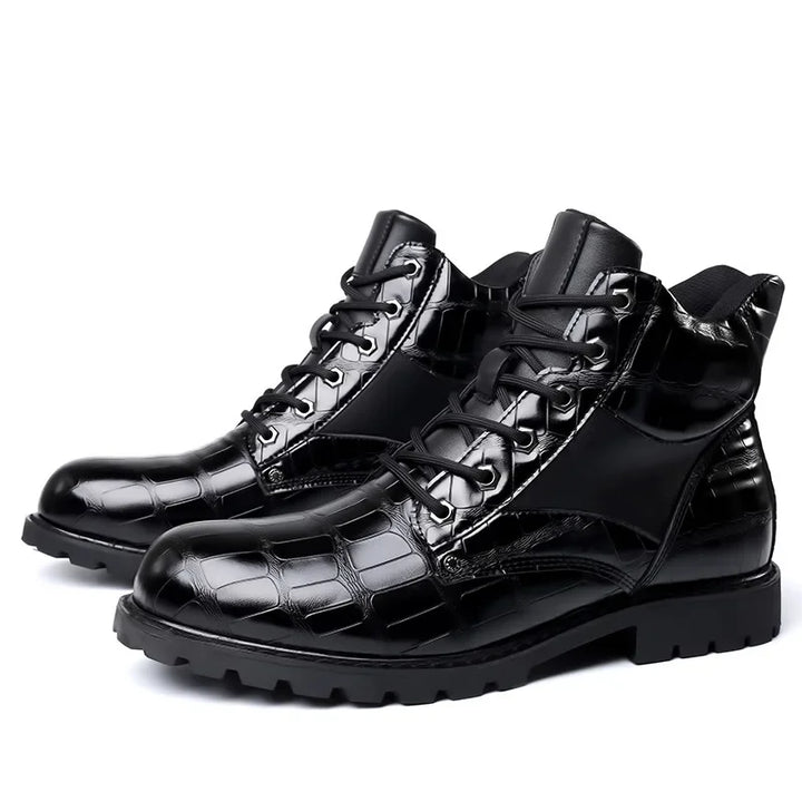 Randall | Leather Croco Boots