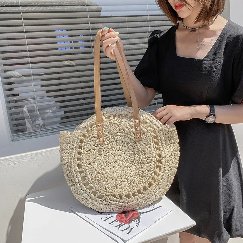 Nathaly | Multi-functional Straw Crossbody Bag