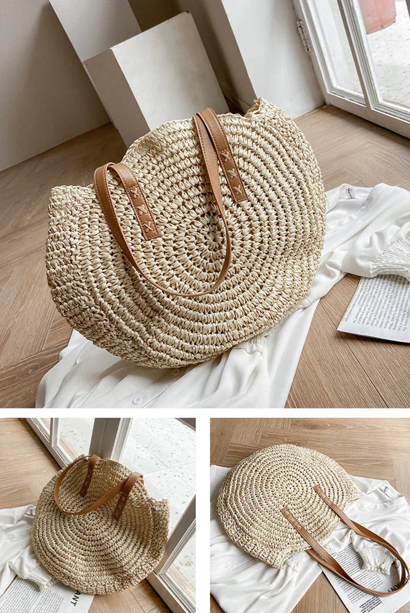 Nathaly | Multi-functional Straw Crossbody Bag