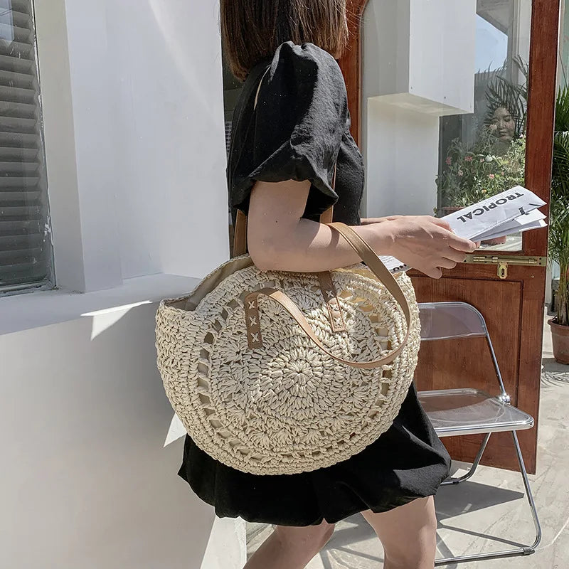 Nathaly | Multi-functional Straw Crossbody Bag