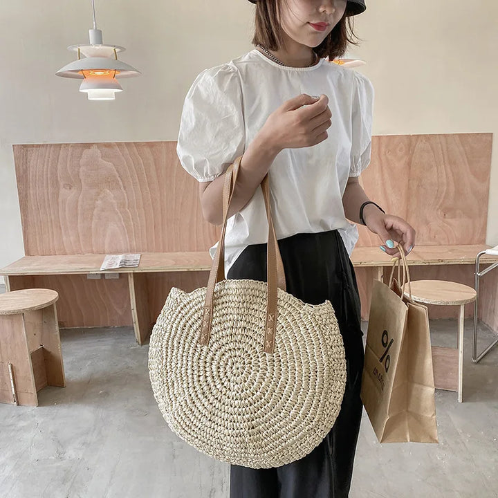 Nathaly | Multi-functional Straw Crossbody Bag