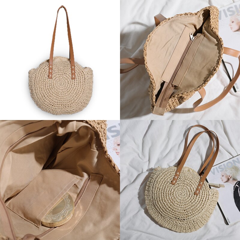 Nathaly | Multi-functional Straw Crossbody Bag