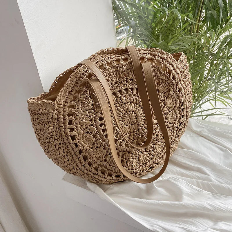 Nathaly | Multi-functional Straw Crossbody Bag