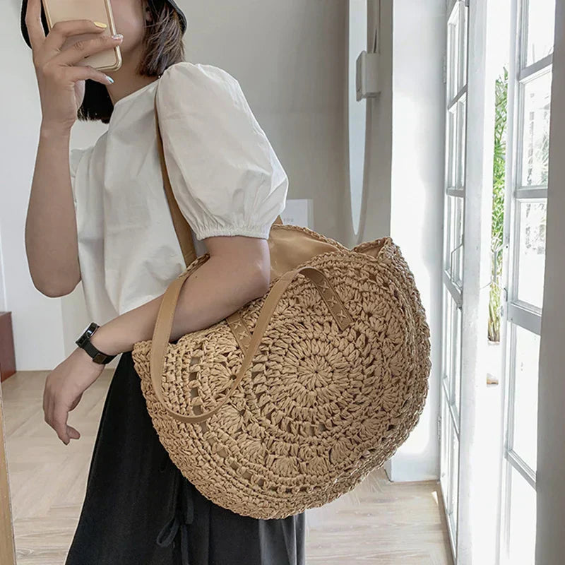 Nathaly | Multi-functional Straw Crossbody Bag