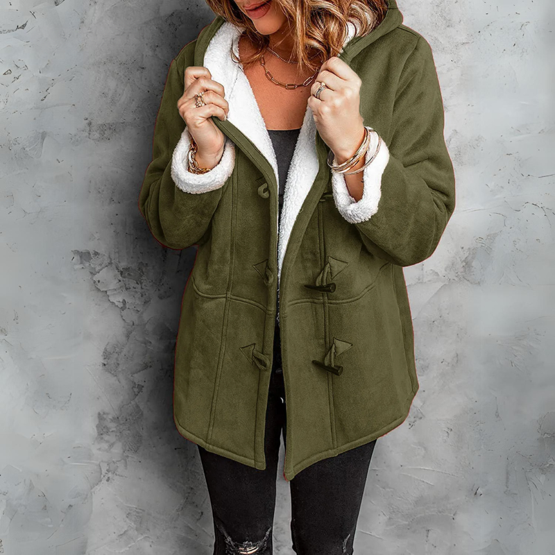 Alice | Plush Hooded Reversible Coat