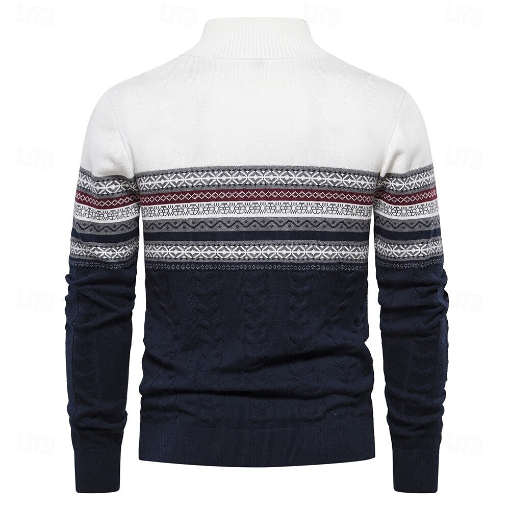 Nico | Knitted Jumper With Half Zip