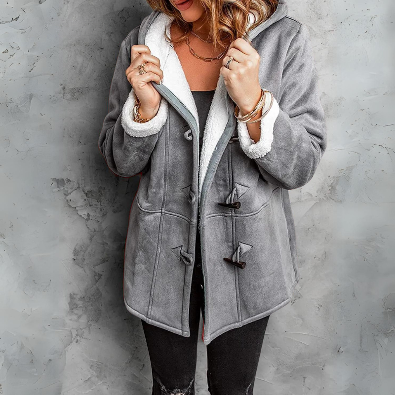 Alice | Plush Hooded Reversible Coat