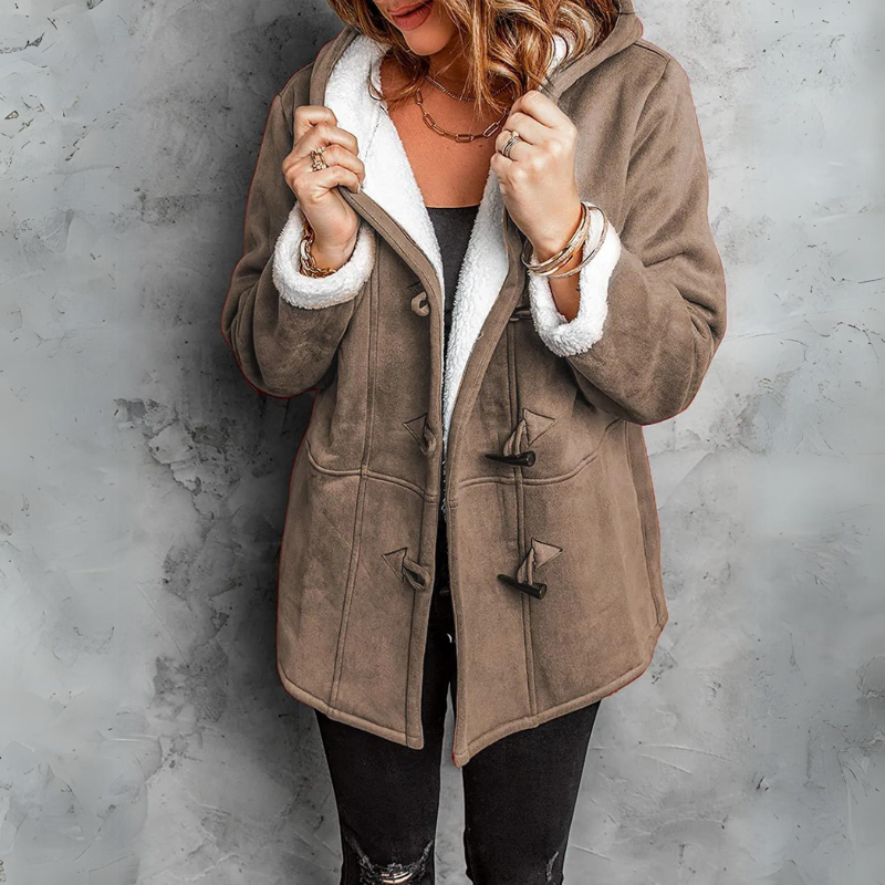 Alice | Plush Hooded Reversible Coat