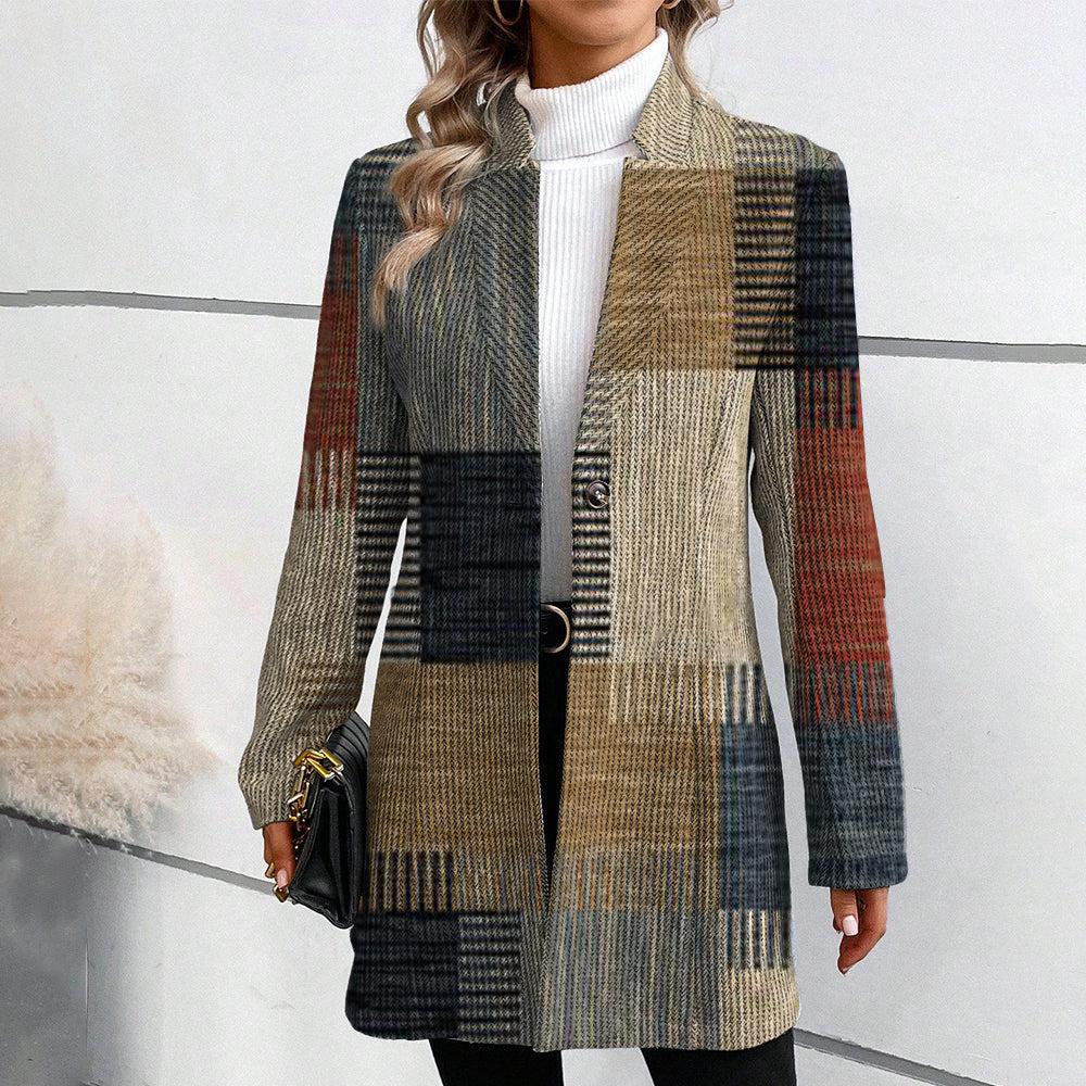 Christine™ | Elegant patterned blazer jacket