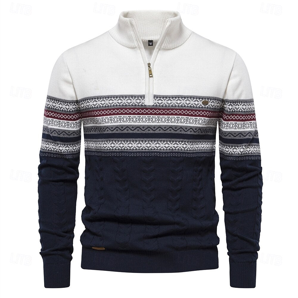 Nico | Knitted Jumper With Half Zip