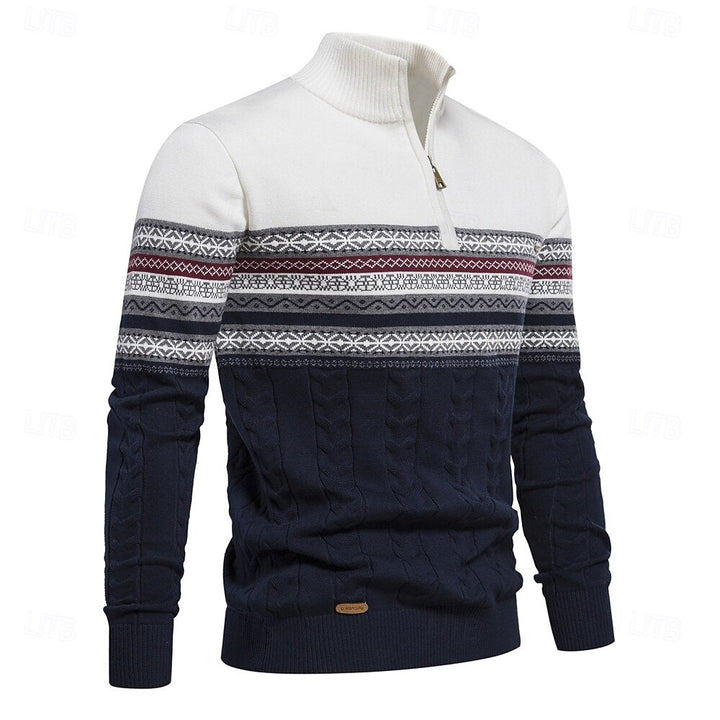 Nico | Knitted Jumper With Half Zip